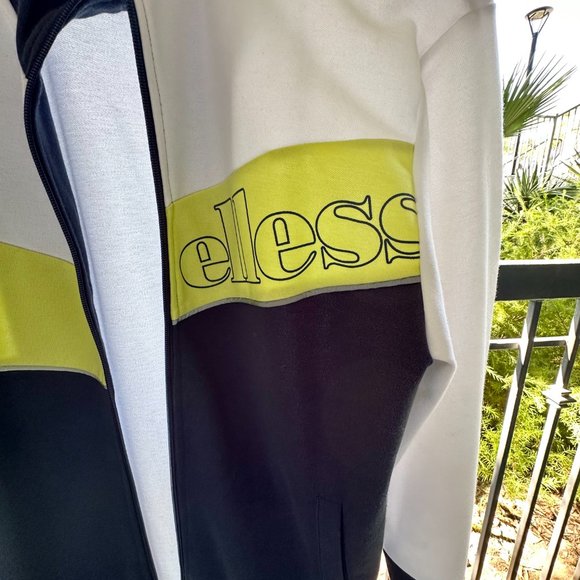 Ellesse Track Jacket navy blue/yellow 2020 - RARE! - Picture 2 of 4